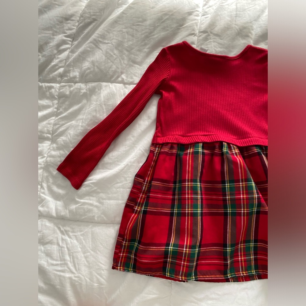 3T girls dress long sleeve The Children’s Place holiday winter classic tartan - Picture 10 of 14